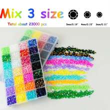DIY Jelly AB Phone Case DIY Accessories 28-Grid Resin Colorful Diamond Box Mixed Accessories Mixed Size Colorful Round Diamonds, Shoes, Diamond Painting, Water Cup DIY, Phone Case Rhinestone Material Support Rod Making Drill - Multicolor - View 4