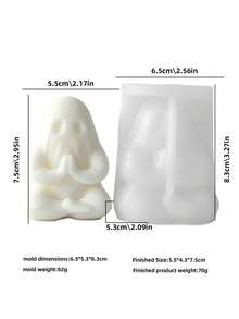 JDH Silicone 萬聖節南瓜幽靈矽膠模具，設計包含南瓜、幽靈與樁元素，非常適合創意萬聖節裝飾，支持樹脂鑄造工藝。這款有趣的南瓜幽靈裝飾適用於萬聖節派對與居家裝飾，由柔軟耐用的矽膠材質製成 - 萬聖節系列 - 查看 12