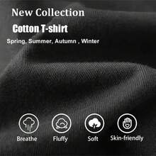 Camiseta Estampada Premium de Verano para Mujer, Talla Grande, Camiseta Casual Estampada para Mujer - Negro - Ver 10