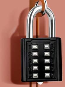 Digital Combination Lock, Keyless, Waterproof, Suitable For Suitcases, Pencil Cases, Backpacks, Cartoon Waterproof Padlock Suitable For Outdoor Travel, Student Dorms, Cabinets, Drawers, Helmets, Cabinets, Suitcases, Travel Accessories, School Gym Lockers, Sports Lockers, Fences, Toolboxes - Multicolor - View 12