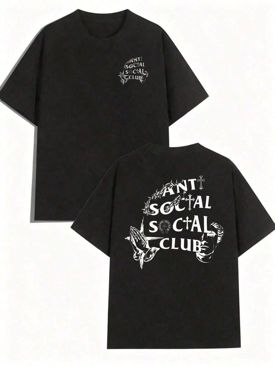 [Free Domestic Shipping] 1 Piece Of Unisex Short-Sleeve Crew Neck T-Shirt, Loose Fit, 180gsm, Designed By Y2K Artists In The Bababask Style, Made From 100% Pure Cotton. They Are Casual And Versatile, Suitable For Streetwear, Everyday Wear, Camping, Concerts, Hip-Hop, Rock, And Rap Events, And Feature Celebrity-Inspired Designs. Ideal For Festivals, Fall, And Year-Round Wear. Women's Cotton T-Shirts - 風格 - 查看 1