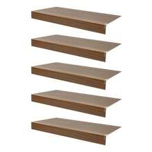 LYNICESHOP 33x16in Wire Rack Cover Set, 5 PCS Shelf Covers Wire Rack Cover, Wood Grain PVC Shelf Liner, Cabinet Organizer For Store Pantry, Cabinet Bathroom, Kitchen Shelving (Dark Wood Color, 33x16in) Holiday Gift (US Stock) Faster Delivery - Dark Wood Color - View 6
