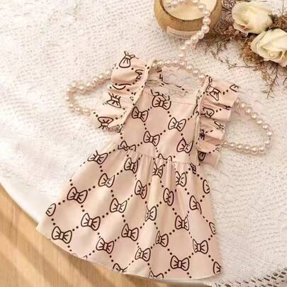 1 chiếc váy thú cưng, váy in họa tiết bướm dễ thương cho mèo & chó nhỏ