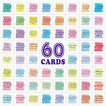 60pcs Inspiring Bible Verse Cards, Suitable For Prayer And Gratitude - Various Mini Scripture Cards For All Occasions - Uplifting And Motivational Religious Gifts For Men And Women - View 1