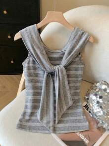 Women Tops - Grey - View 3