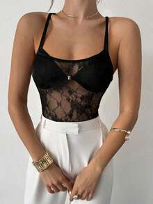 in mangas de estilo bohemio elegante y romántico para vacaciones en la playa de Hawái, con espalda abierta con efecto cruzado - Negro 2 - Ver 7