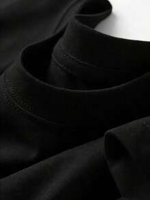 seta Divertida para Mujer "¡Ay Nako!" Camiseta con Estampado Gráfico, Cuello Redondo, Manga Corta, Corte Holgado, Ideal para Reuniones de Comunidades Filipinas, Salidas Casuales y Uso Diario - Negro - Ver 3