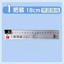 Thước kẻ trong suốt 15cm có vạch sóng, thước nhựa phù hợp cho học sinh tiểu học và trẻ em, thước kẻ 20cm - cái thước kẻ - Xem 7