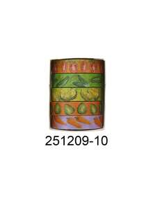 Set de 5 rollos/caja de cinta washi deliciosa con temática de frutas, diseños de estampados de diferentes frutas, cinta decorativa adecuada para hacer diarios DIY, scrapbooks, tarjetas y decoración de cajas de regalo - Multicolor - Ver 19