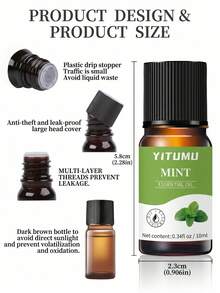 YITUMU 4/6/8入精油套組，適用於車用擴香器與加濕器，水溶性芳香療法香氛禮盒，持久放鬆車內與居家臥室空氣清新劑 - 10ml / 0.34 fl.oz per bottle - 查看 11