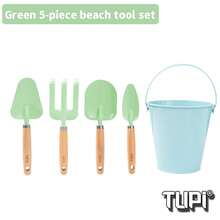 5Pcs Gardening Tool Set, Metal Shovel, Rake & Bucket For Planting And Outdoor Use - 5 Items - View 12