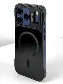 Ốp lưng điện thoại cao cấp AG Matte không viền, tản nhiệt, từ tính, tương thích với iPhone 17 Pro Max, 17 Pro, 17, 16 Pro Max, 16 Pro, 16, 15 Pro Max, 15 Pro Max, 15 Pro, 15, 14 Pro Max, 14 Pro, 14, 13 Pro Max, 13 Pro, 13, 12 Pro Max, 12 Pro, 12, 11 Series, hỗ trợ sạc không dây, chống rơi vỡ. - màu đen - Xem 2