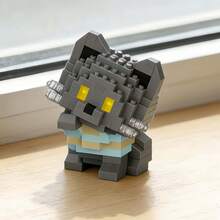 Micro-Particle Cute Cat Building Block Series, Children's Toy Building Block Set, Creative Fun 3D Assembly Blocks, Soft Stress Relief Gadget, Children's Educational Toy, Improve Children's Hands-On Ability, Classroom Reward Small Gift Recommendation, Warm Healing Desktop Decor, Suitable For Collection, Back To School/Birthday And Fashionable Small Gift Among Friends - Multicolor - View 4