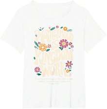 Vintage Floral Graphic Print Summer T-Shirts, "Motherhood Is Kingdom Work, Mama" T-Shirt For Mother's Day, Women's Summer T-Shirts, Women's Cotton T-Shirts, Everyday Summer Wear - 白色 - 查看 8