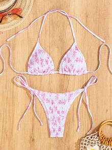 Sexy Bikini For Women 2026, Leopard Print With Ruched Effect And Triangle Cups – Swimsuit - JY540-RO - 查看 8
