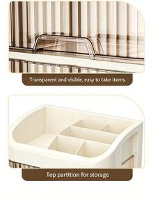 Hộp đựng đồ trang điểm, hộp đựng mỹ phẩm dung tích lớn, tủ đựng đồ trang điểm và chăm sóc da để bàn, hộp đựng đồ dùng văn phòng, thích hợp cho bàn trang điểm, phòng tắm, phòng ngủ, văn phòng. - A - Xem 9