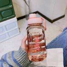 Botella de agua deportiva con filtro – Botella de gran capacidad a prueba de fugas para bebidas frías y calientes, para gimnasio, viajes y uso diario. - rosa-800ml - Ver 2