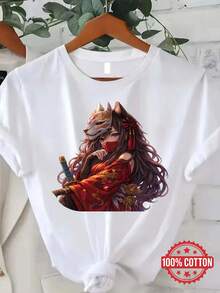Women T-Shirts - [White] - View 1