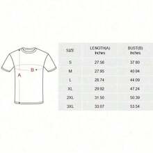 Men's Retro T-Shirt With Funny Meme Print 'Hide Your Wife, The Alpha Is Here' Wolf Design, Short Sleeve, Plus Size, Classic Thick Cotton, Graphic Print T-Shirt, Casual Short Sleeve Top For Women - 黑色 - 查看 4