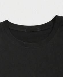 New Hot SellingCamiseta Casual de Verano Vivendo, Blusa Unisex para Hombre y Mujer,  Cotton Polyester Polyester, Nueva Llegada, Envío Inmediato, Negro, Blanco, Tallas Grandes - Negro - Ver 3