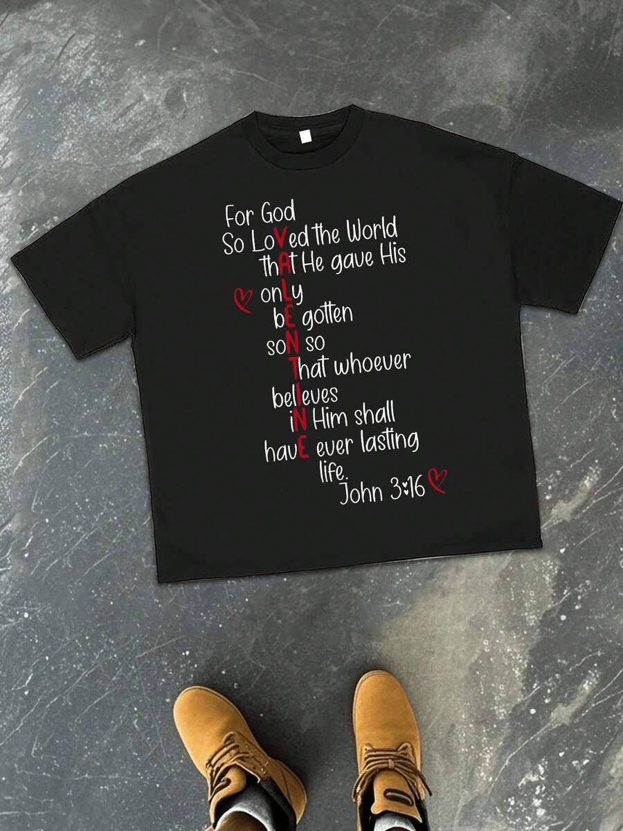 Premium Unisex Casual T-Shirts With "GOD'S ART ON DISPLAY" Print, Customizable Graphic Tees For Men - Men's T-Shirts. Casual And Stylish Short-Sleeved T-Shirts For Summer, Made Of 100% Cotton. The Most Popular Top For Men. - 黑色 3 - 查看 1