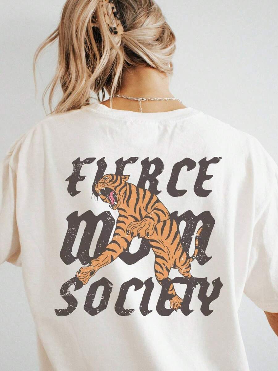 Women's San Francisco Print T-Shirt, Casual Short Sleeve Top For Women, Comfortable Fit, Matching Sister Sets, Outdoor Travel Essential, Women's T-Shirt, Spring/Summer T-Shirt. - 白色 - 查看 1