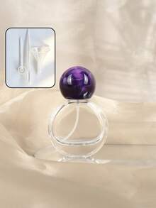 1 Stück 20ml/0,68oz nachfüllbare Parfümzerstäuber Flasche, transparente Glasflasche mit farbigem Marmor Muster Deckel, auslaufsicher Feinnebel, elegantes tragbares Design geeignet für Damen Alltagsgebrauch, Reisen, Geschenk - Verschiedenfarbig - Übersicht 8
