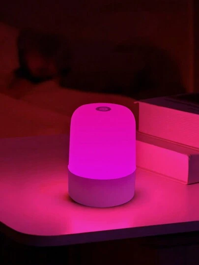 1pc LED Night Light, Touch Dimmable, Touch Switch, Touch Color Changing, 3 Colors & 16 Colors, Bedside Lamp, 16 Colors RGB Mode, USB Powered & Rechargeable, Portable, Battery Capacity: 800mAh, Suitable For Bedroom, Room, Bedside, Living Room, Desk, Lighting, Room Decor, Bedroom Decor, Lamp, Living Room Lamp, Autumn Home Decor, Ceiling Light, Battery Wall Lamp, Wireless Wall Lamp, Home Decor