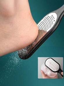 This Stainless Steel Foot File/Callus Remover Features A Splash-Proof Design, An Ergonomic Handle, And A Durable, Double-Sided Coarse-Fine Sanding Finish. Suitable For Home Foot And Hand Care. This Foot Care Tool Can Remove Calluses. - A - View 3