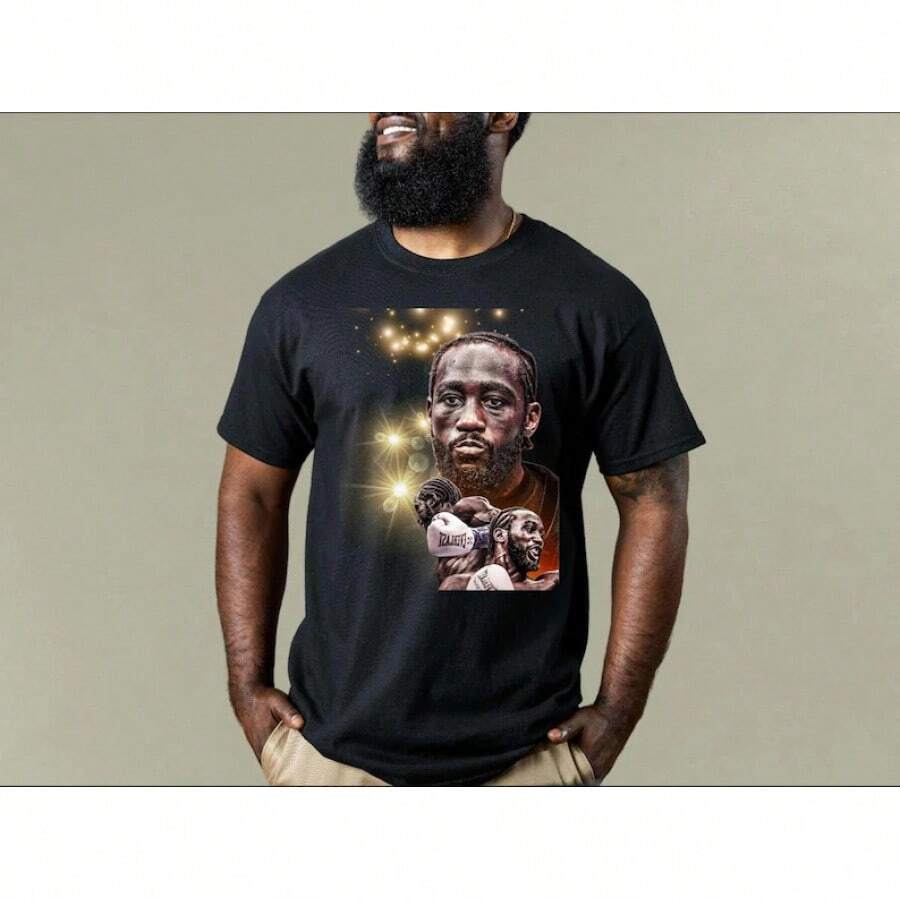 Crawford Champion T-Shirt: Boxing Fan Graphic Tee - 黑色 - 查看 1