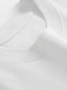 Camiseta de manga corta para hombres de cuello redondo de 100% algodón, una obra maestra de estampado elegante para ocasiones de ocio al aire libre ​ - Negro - Ver 10