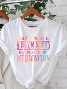 Camiseta de mujer para primavera y verano - Blanco - Ver 1