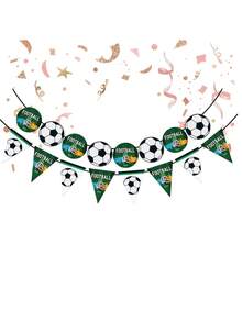 2pcs 2026 World Cup Theme Party Pennant Banners, Party Decorations, Football Triangular Flags Banners, World Cup Theme Party Decoration Banner Set, For Birthday Fan Party Scene Background Wall Decor, Event Celebration Supplies, Fan Cheering Banners - Multiple Styles - View 3
