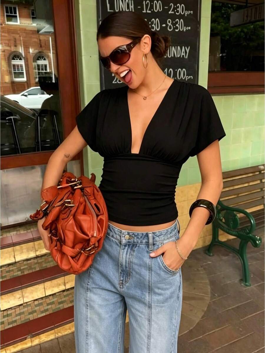 Women Tops - Black - View 1