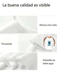 Fashion Printed T-Shirts For Women, Oversized Streetwear Tops, Comfortable And Stylish All-Match Summer Tees, 1pc Women's Blouses, Pretty Blouses For Women, Women's Clothing, What What 180g Black And White Cotton T-Shirt, Mafalda Print Pattern, High Quality Cotton Print, Round Neck, Basic Loose Fit, Men And Women, Breathable, Versatile, Machine Washable, Comfortable, Sizes S-3XL, Daily, Casual, Sports, Summer Must-Have. - 白色 - 查看 7