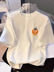 Women's Short-Sleeved T-Shirt, Loose Fit, Round Neck, Versatile, Comfortable, Casual, Popular, And Full Of Vibrancy For Everyday Wear. Enhance Your Look With MDZL - 白色 - 查看 9