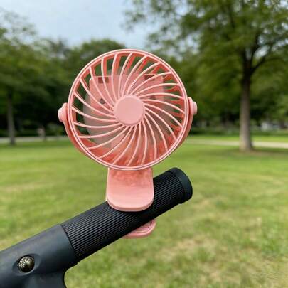 1pc Clip Fan, Portable USB-Powered Mini Desk Fan, Personal Cooling Fan For Bikes, Offices, Outdoor Camping