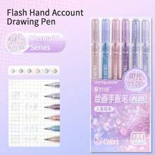 Langge Professional Acrylic Paint Stylus Pen Enhanced Version, Large Capacity Metal Glossy Pen Refill, 1.0mm Stainless Steel Nib Design, Smooth Flowing Ink, Suitable For Student Painting, Note-Taking, Back To School Essential - Multicolor - View 15