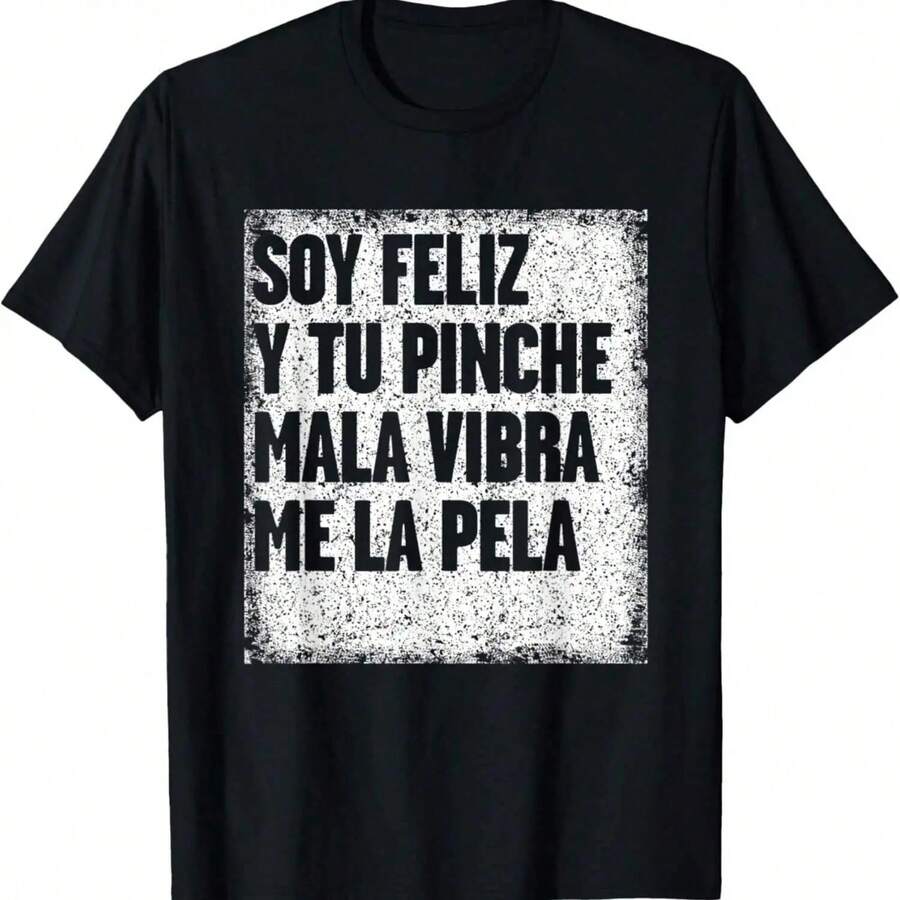 T-Shirts With Fun Mexican-Themed Designs For Men With Witty Phrases - Black-2 - View 1