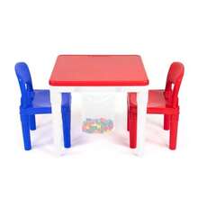 Tot Tutors Inc. CT512 Table Chair Primary - Blanco/Azul/Rojo - Ver 5