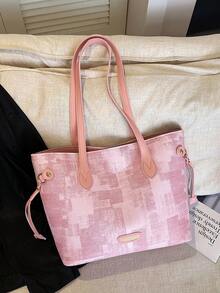Large Capacity Handbag For Women, New Arrival Minimalist Commuter Shoulder Tote Bag - Multicolor - View 7