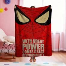 1pc Cartoon Character Printed Blanket,Superhero Movie Print Blanket,Retro Cartoon Style Throw Blanket,Cartoon Character Printed Blanket,All-Season Universal Nap Blanket,Character Home Decor Blanket,Modern Fashion Gift Suitable For Home Bedroom Bed Sofa Office Lunch Break Cover Picnic Blanket - Nhiều màu - Xem 3
