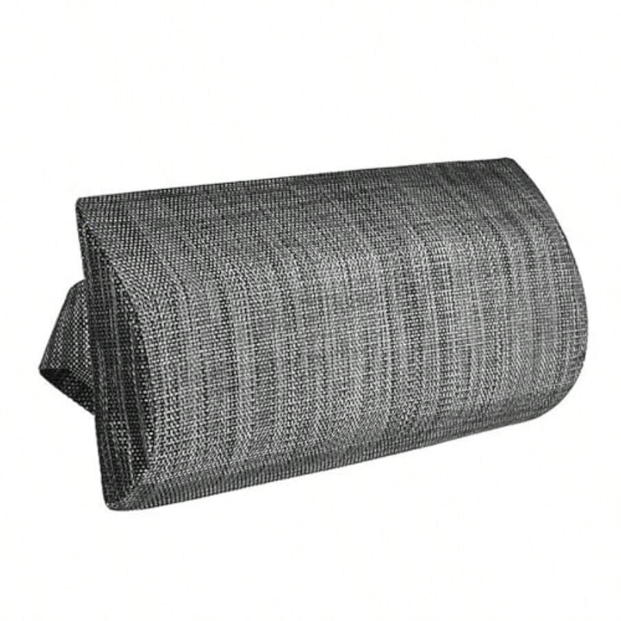 Almohada para Silla de Piscina - Cojines para sillas de salón al Aire Libre Impermeables, Cojín reclinable para reposacabezas, Cojines para Silla universales Suaves extraíbles - Negro gris - Ver 1