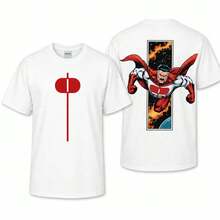 Men's Cotton T-Shirts, World Cup 2026 Collection, Omni Man V2 Invincible, Retro Vintage Men's Clothing, Gift For Movie Fans, Classic Tops, Oversized, Seamless, Simple, Straight Cut, Men's Clothing, Designer Cotton T-Shirts, Graphic Tees, Gifts For Men, Streetwear Graphic Tees, National Shipping. - 黑色 - 查看 2