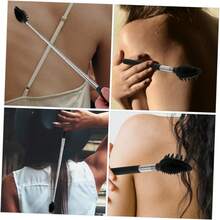 1pc Extendable Back Scratcher With Massage Head, Anti-Slip Rubber Handle Portable Body Massager, Suitable For Home And Travel, Easy To Carry, Great Gift, Household Essential. 1/2/3Pcs - Multiple Styles - View 4