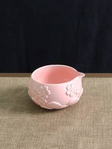 1 Stück/2 Stücke/4 Stücke/5 Stücke Japanischer Stil Geprägte Sakura Keramik Matcha Tee Set, hochwertige rosa Gießschale, Matcha Zubehör Set beinhaltet Schale, Quirl, Löffel, Sieb, geeignet für Matcha-Liebhaber und Anfänger, tolles Geschenk zum Muttertag, für Ältere, Valentinstag - Verschiedenfarbig - Übersicht 10