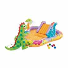 Intex- Centro De Juegos Agua Dino Park 201 x 157 x 69 cm, Multicolor 1 - Multicolor - Ver 2