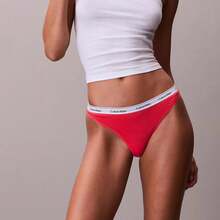 Calvin Klein Calvinklein Icon Logo Thong Underwear  Women  Panties QD5043  Thongs For Women Underwear - 粉紅拳擊 - 查看 1