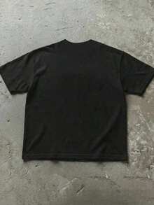 No estás solo, ¡hay bichos!Camiseta de manga corta con cuello redondo y estampado divertido de amante de los insectos para mujer, adecuada para uso diario al aire libre, nueva moda casual de primavera/verano 2026 de talla grande, color negro - Negro - Ver 2