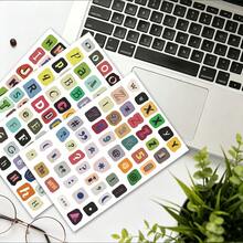 1000+ Letter Stickers, Suitable For Scrapbooking, Planner And DIY Crafts - Retro Lamm Font Letter Papers, Includes Uppercase, Lowercase Letters, Numbers, Symbols, Matte Paper For Collage, Planner, Card Making School Supplies - Multicolor - View 17